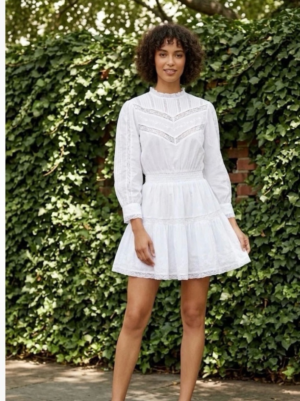 Loveshackfancy x target Talulah white mini dress size small